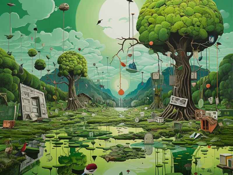 关于绿色生活的科幻画 关于绿色生活的科幻画作品 关于绿色生活的科幻画 关于绿色生活的科幻画作品
