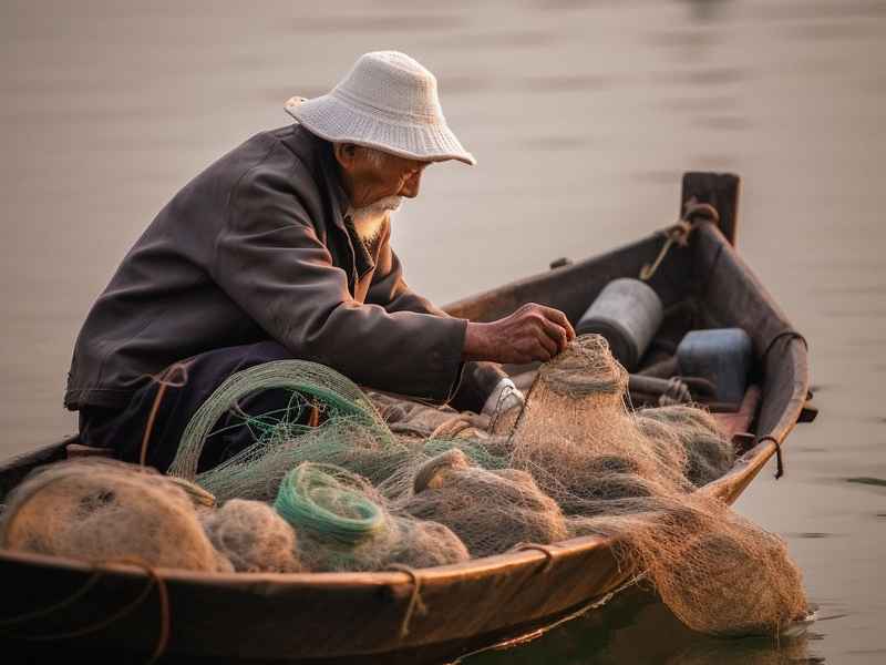 乡土海上渔民捕鱼生活，乡土海上渔民的生活