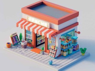 超市生活用品超市门头（生活用品超市门头效果图大全）