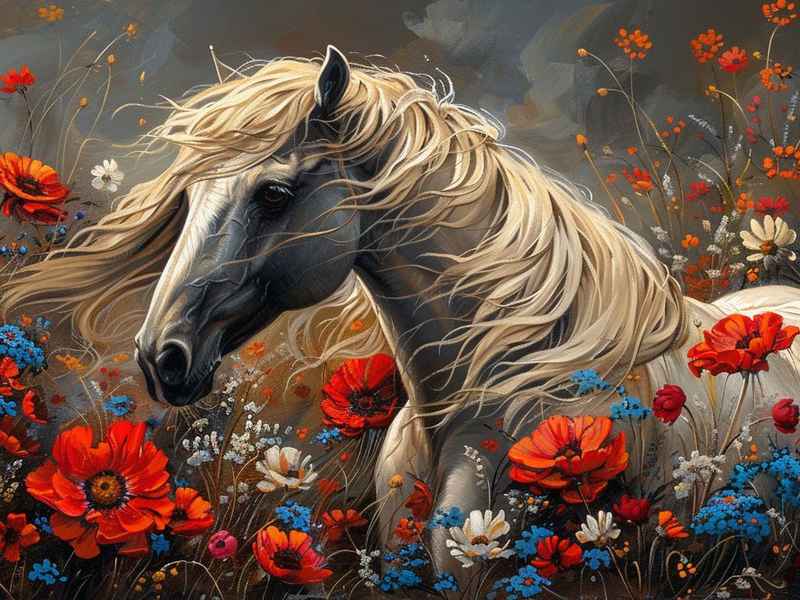 马上生花、马上生花 寓意 卡通画 马上生花、马上生花 寓意 卡通画