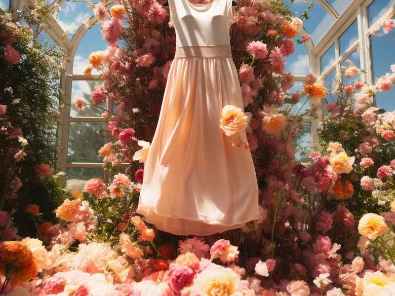 兰花与服饰；兰花服饰纹理