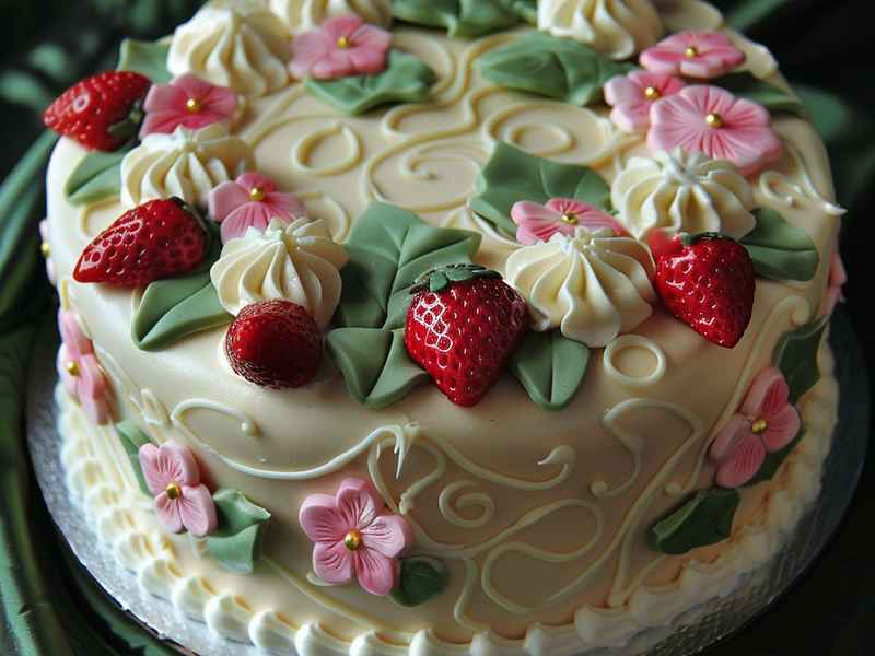 欧式生日蛋糕裱花、欧式生日蛋糕裱花视频