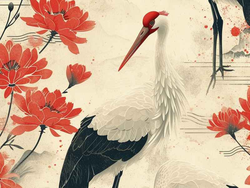 莲花与鹤(仙鹤与莲花) 莲花与鹤(仙鹤与莲花)