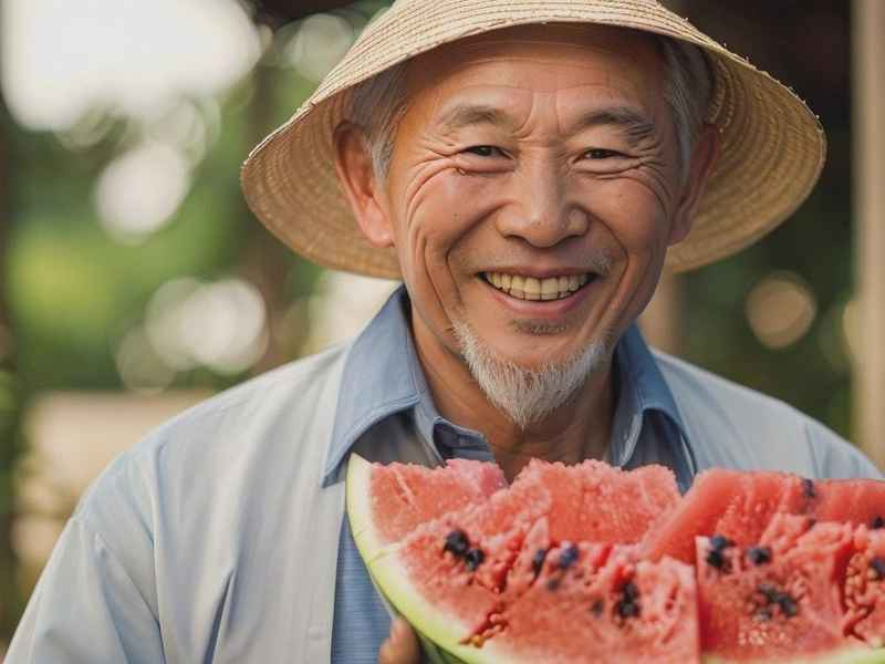 看瓜李老汉幸福生活 李老汉幸福的生活完整
