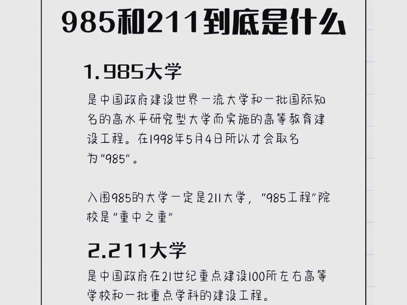 211学校985专业是什么意思,985 211院校是什么意思 211学校985专业是什么意思,985 211院校是什么意思