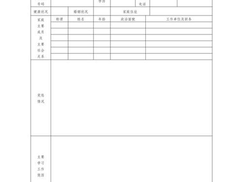 公务员社会关系表 - 公务员社会关系表格怎么填写 公务员社会关系表 - 公务员社会关系表格怎么填写