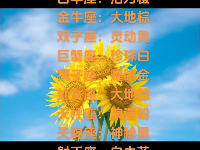 12星座专属幸运色表 - 12星座的专属幸运色 12星座专属幸运色表 - 12星座的专属幸运色