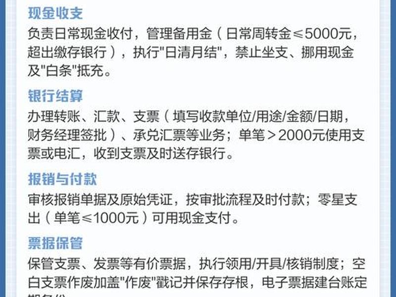 出纳人员的基本职责，出纳人员的基本职责不包括