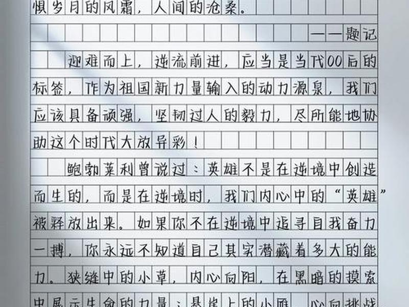 关于逆境中活下来的作文（关于逆境中活下来的作文800字）