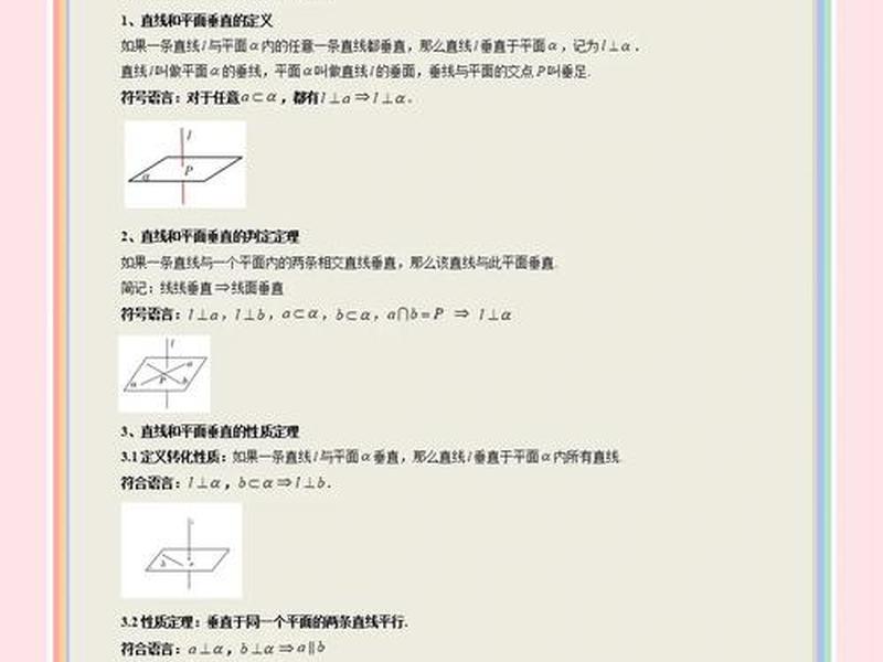 垂直关系总结（垂直关系总结怎么写）