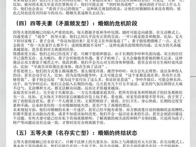 夫妻感情状态对照表;夫妻感情状态对照表图片 夫妻感情状态对照表;夫妻感情状态对照表图片