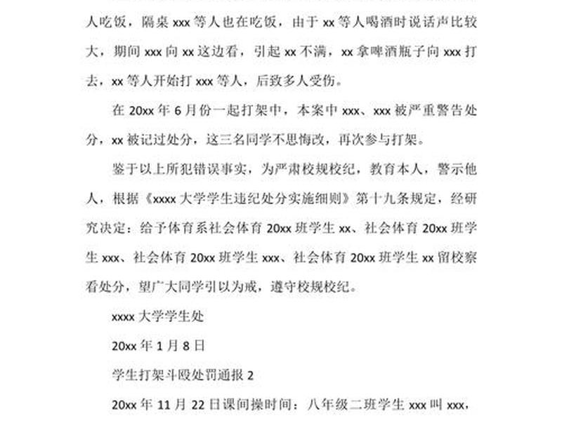 大学宿舍打架什么处分（大学宿舍打架什么处分有影响）