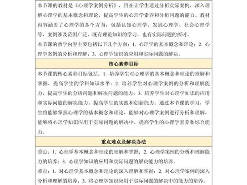 初中心理案例分析(初中学生心理案例分析) 初中心理案例分析(初中学生心理案例分析)