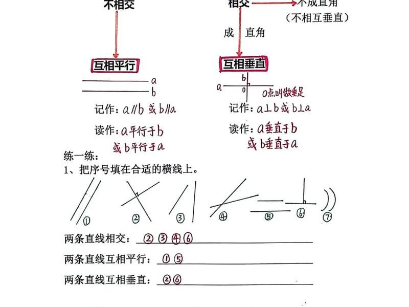 垂直关系互余关系区别 互相垂直的直线系数关系 垂直关系互余关系区别 互相垂直的直线系数关系