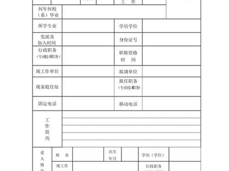 单位内部人员调动表 - 单位内部人员调动表格模板 单位内部人员调动表 - 单位内部人员调动表格模板
