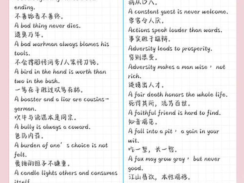 关于人际关系的谚语英语，关于人际关系的谚语英语翻译