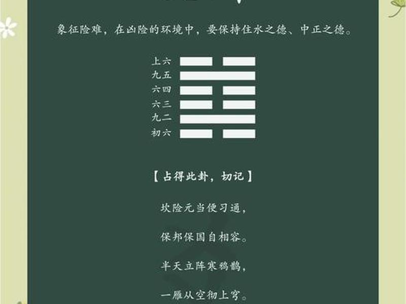 坎卦关系；坎卦详解男女关系