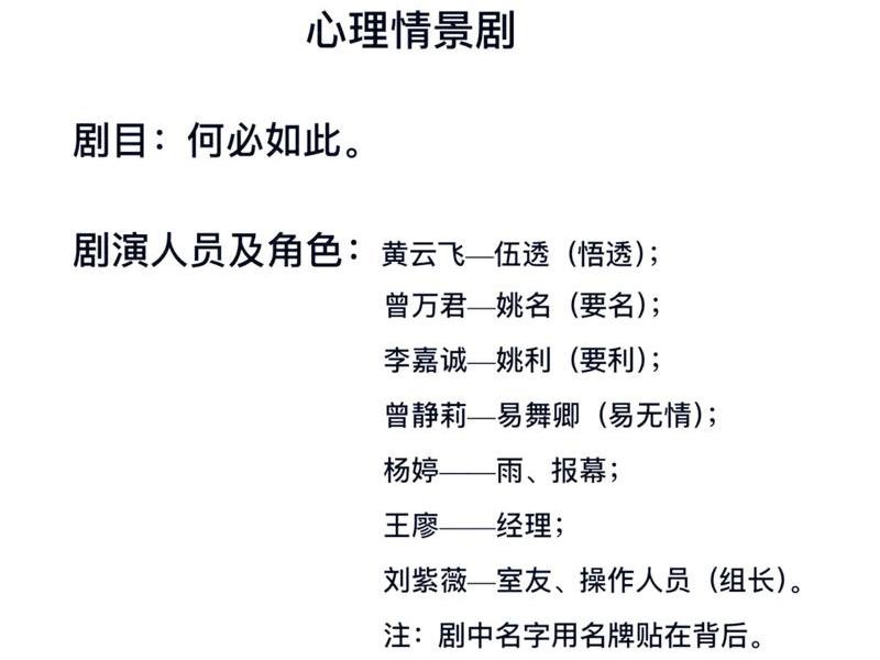 关于男生人际关系的心理剧四人；关于人际关系的心理剧剧本
