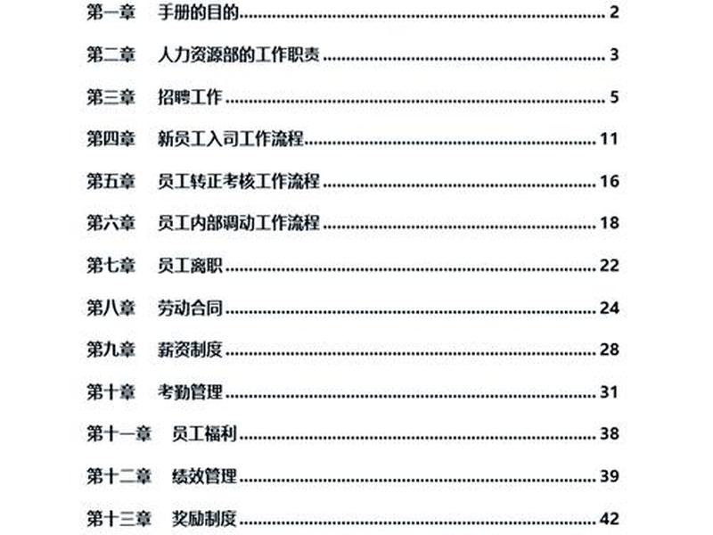 公共管理人力资源管理 公共人力资源管理的主要内容