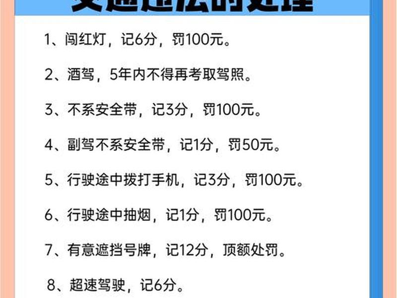 交通违章处理有哪几点(交通违章处理有哪几点规定) 交通违章处理有哪几点(交通违章处理有哪几点规定)