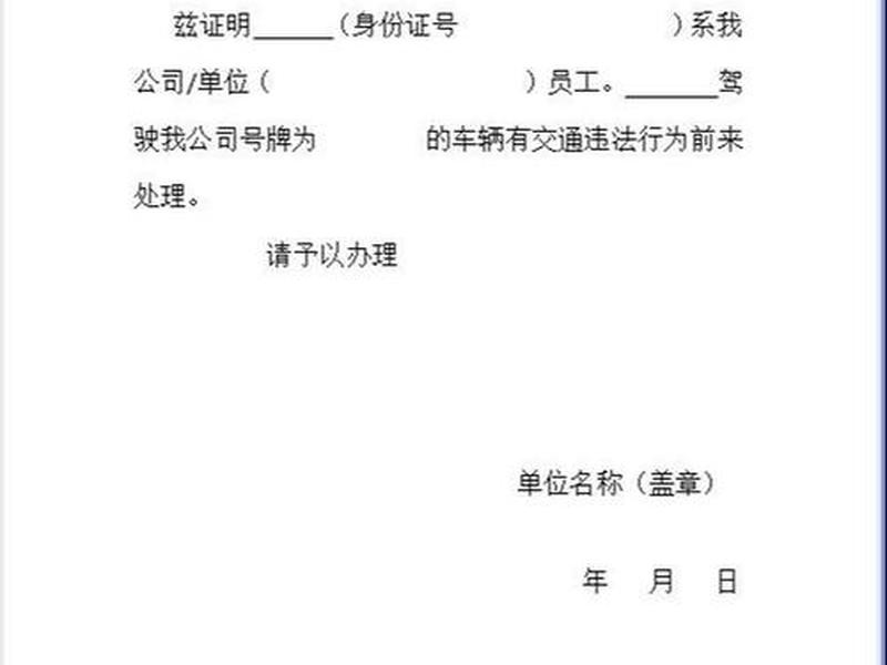 处理交通违章模板、处理交通违章模板范文 处理交通违章模板、处理交通违章模板范文