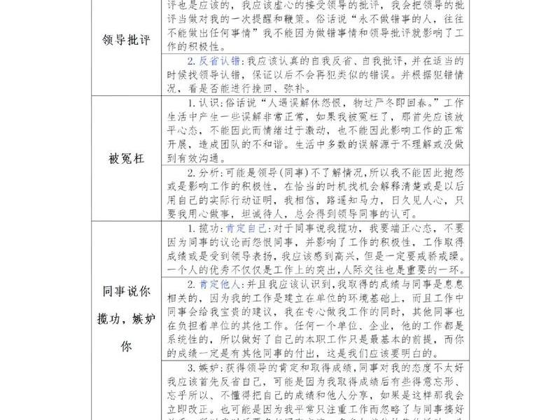 人际关系 题 人际关系题答题模板