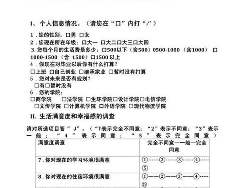 大学生问卷交友;大学生交友问卷调查 大学生问卷交友;大学生交友问卷调查