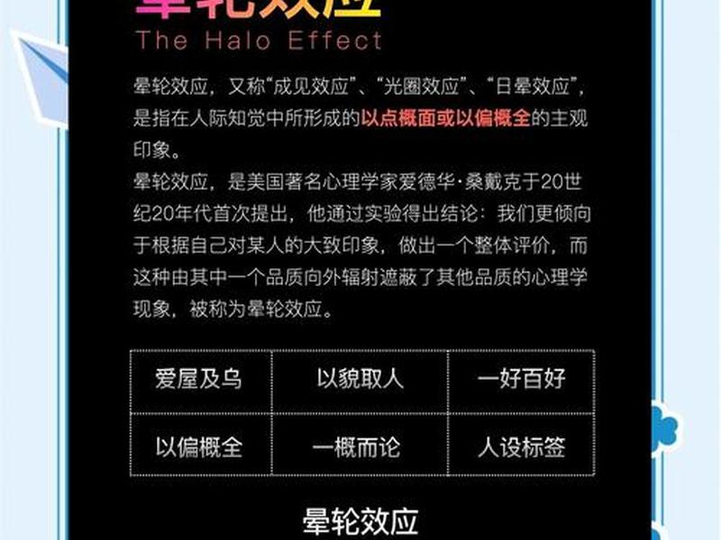 光环效应的例子，光环效应的例子和解释