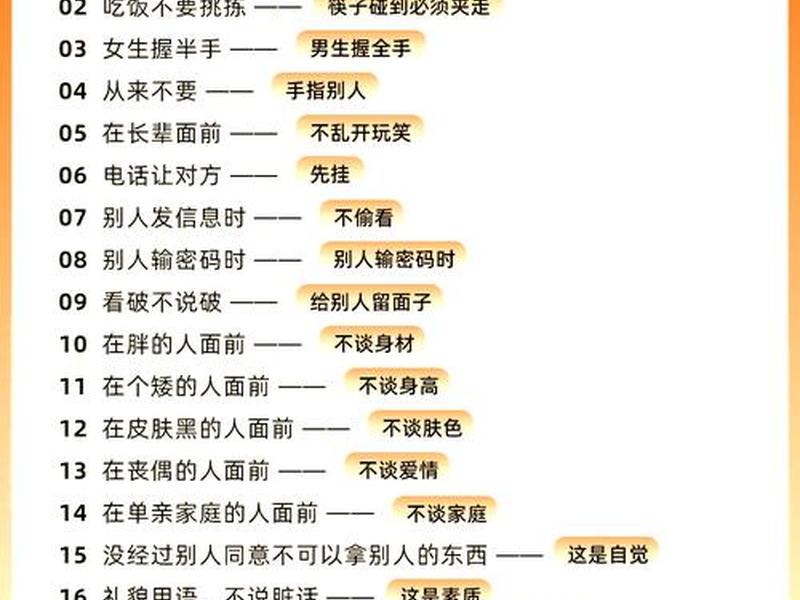 50条为人处世规则，为人处世原则30条