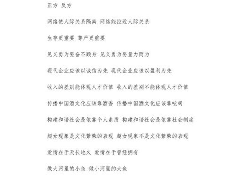 关于人际关系的辩论赛;关于人际关系的辩论赛题目 关于人际关系的辩论赛;关于人际关系的辩论赛题目